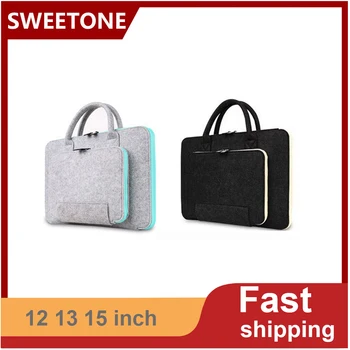 

Laptop Sleeve Bag Case 12 13 15 Laptop Bag Wool Felt Universal Notebook Computer for Macbook Air 13.3 Pro Case Xiaomi Air 13
