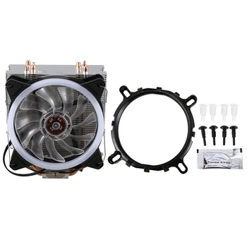 

DELEFUN CPU Cooler 4 Pure Copper12cm Heat Pipe Cooling Tower Cooling System 12cmCPU Cooling Fan CPU Radiator ForAMD In tel