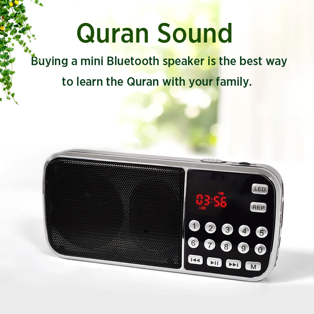 Equantu USB Bluetooth Portable Quran Speaker