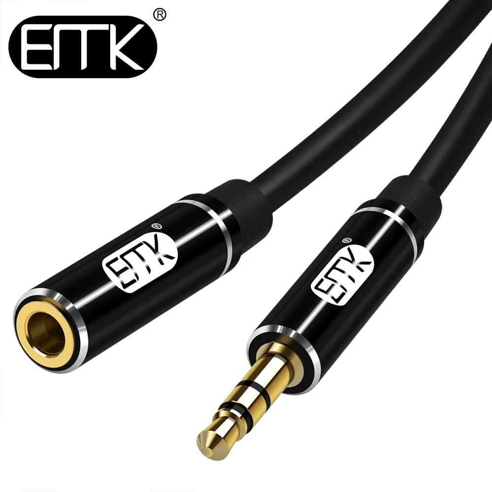 EMK мм 3 5 удлинитель мужчин и женщин продлить аудио кабель 1 м 2 0 jack Extender шнур для