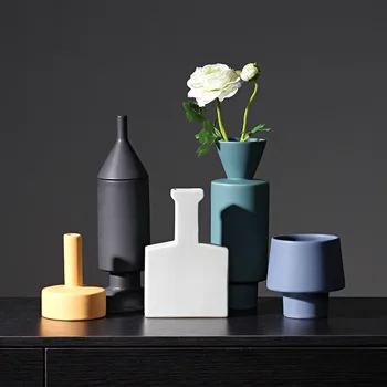 

High Temperature Color Glaze 2020 Morandi Colored Ceramic Vase Table Vase China Traditional Ceramic Vase