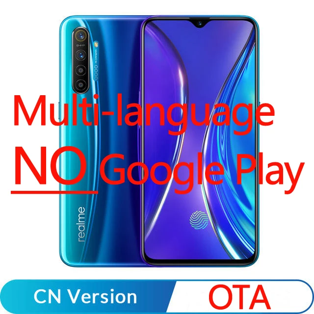 Мобильный телефон realme X2 X 2 8GB 128GB 4G FDD LTE 6," FHD+ Snapdragon 730G Octa Core 64MP VOOC 30W быстрое зарядное устройство NFC - Цвет: Blue no GooglePlay