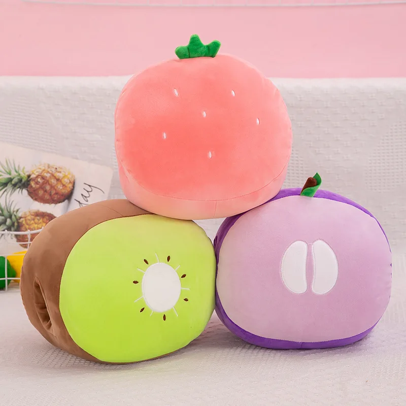 

Creative autumn winter software cartoon fruit hand warming office nap pillow warm hand cushion plush toy anime plushie