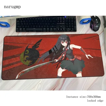 

akame ga kill mouse pad gamer wrist rest mousepad 70x30cm rubber desk mat anime gaming accessories pc keyboard mats oversized