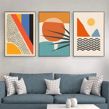 

Modern Minimalist Abstract Shape Scandinavian Art Posters And Prints Canvas Wall Painting Picture For Living Room Decoration