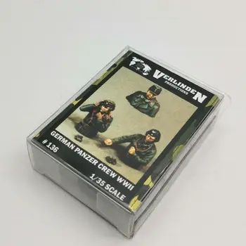 

VERLINDEN 1/35 Resin Kits WWII German Panzer Crew (3 Figures/Set) Box Packing