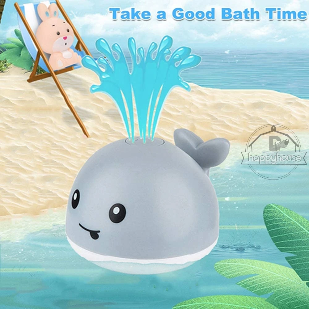 Baby Bath Toys Spray Water Shower Swim Pool Bathing Toys for Kids Electric Whale Bath Ball with Light Music LED Light Baby Toys cool baby toddler toys