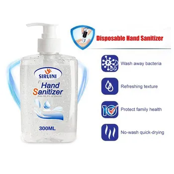 

300ml Anti Bacterial Disposable Hand Sanitizer Hand Disinfection Gel Quick-Dry Handgel for Kids Adults Hand Lotion Home Bathroom