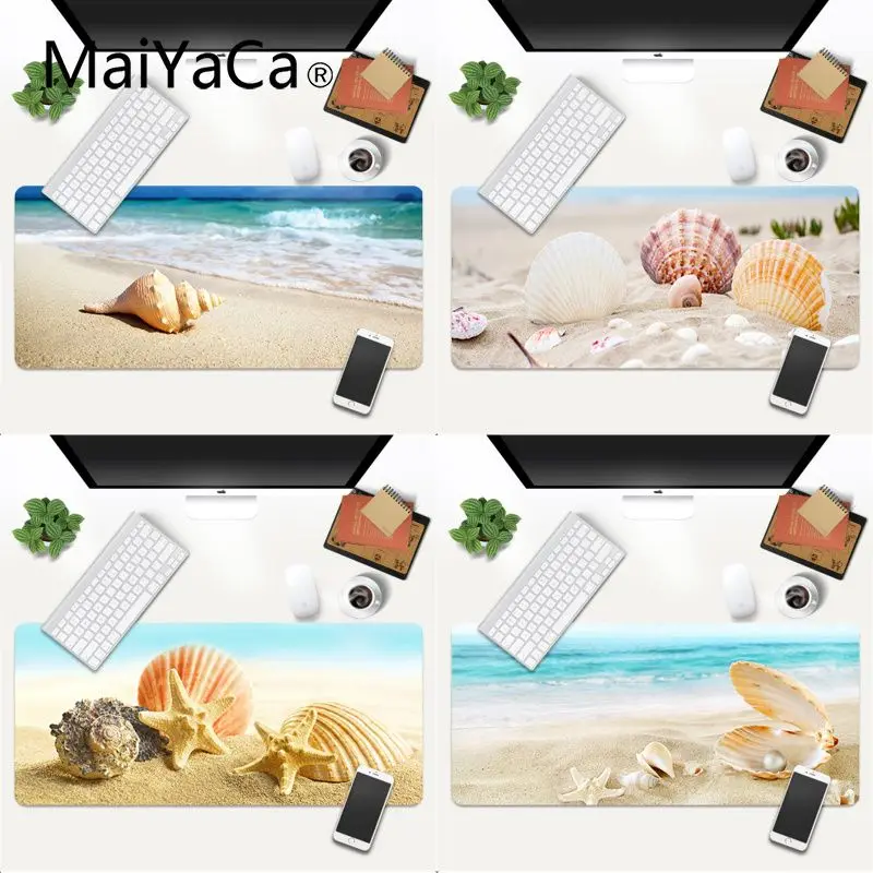 

MaiYaCa New Design beach shell mouse pad gamer play mats Gaming Mouse Pad Large Deak Mat 600x300mm for overwatch/cs go