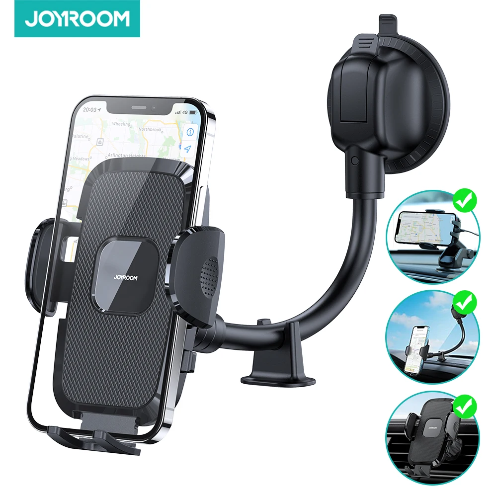 JoyroomPortableCarPhoneHolderLongArmMobileCarHolderforPhone