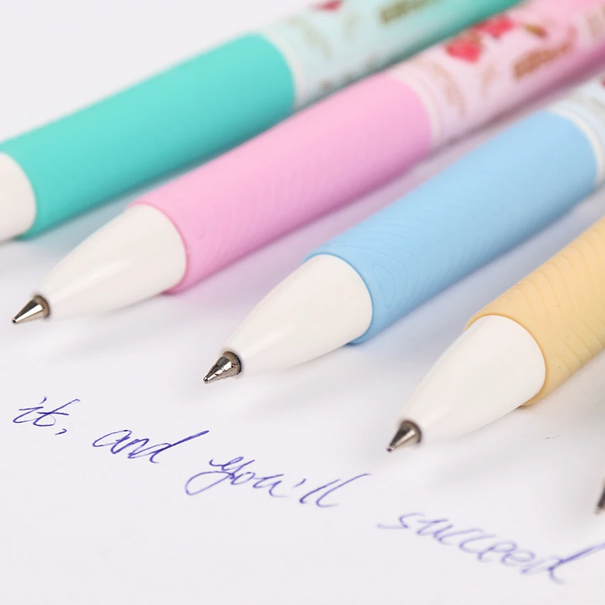 

1PC Hot Sale Stationery Store 0.5mm Blue Ink Ballpoint Pen Cute Flexible Pens for Student School Office Supplies B-567G