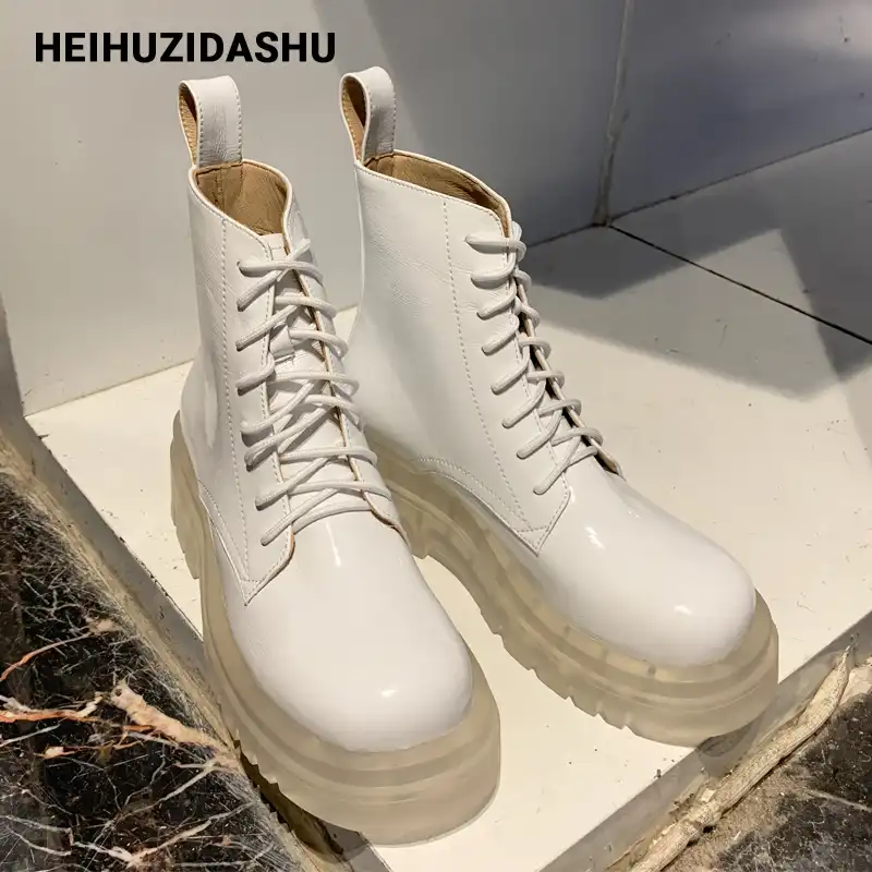 chaussure grosse semelle blanche