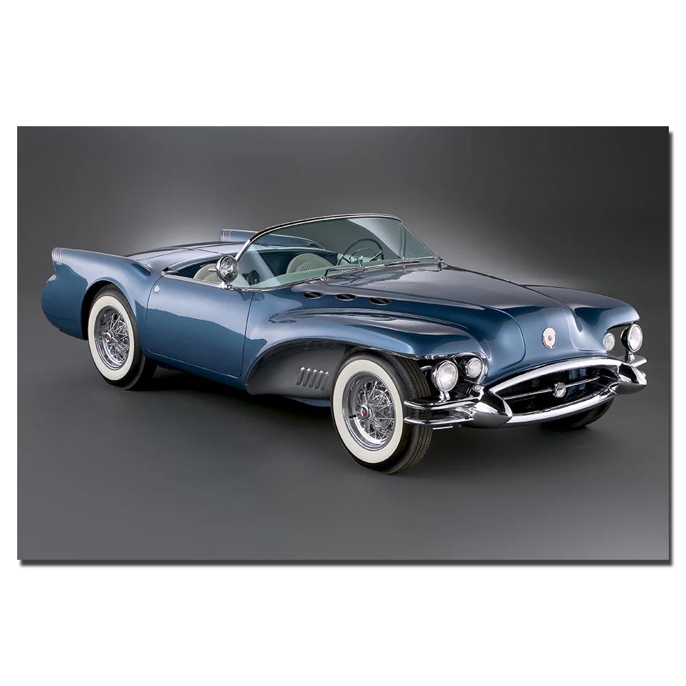 Buick Wildcat II Vintage Car Poster Wall Art Picture For Living Room Vehicle Canvas Painting Home Decor | Дом и сад