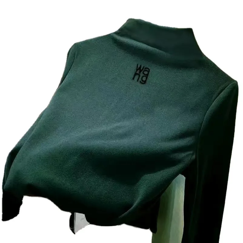 

Winter Knitted Woman Letters Printed Pullovers Autumn Basic Women's Mock Neck Slim Sweater Ladies Cheap Pull Long Sleeve Clothes