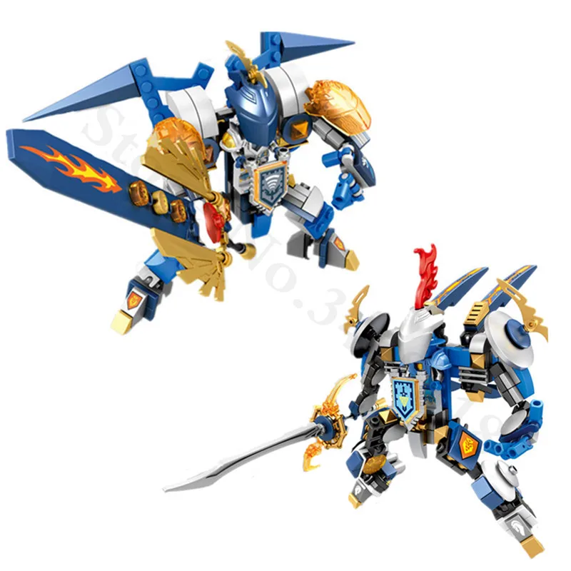 

2PCS/LOT Nexus Knights Toys Building Blocks Figures Toys Bricks For Children Gifts Compatible With
