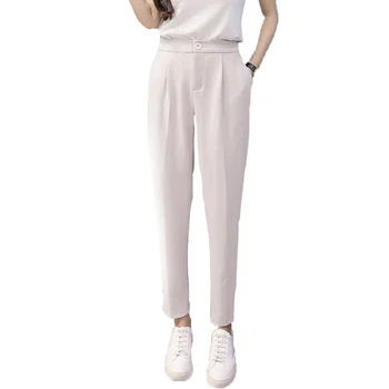 

High Waist Casual Dating Shopping Spring Fashion Stretch Straight Daily Street Women Pants