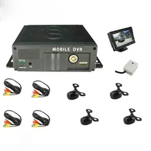 4 Kanalen Auto Camera Mobiele Dvr Zonder 4G Gps H.264 Mdvr Kit Met Auto Camera En Video Kabel