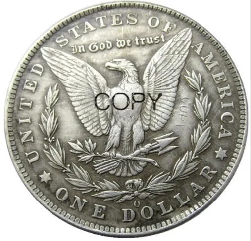 США Хобо 1889-P-O-S Морган доллар Череп Зомби Скелет ручной резной посеребренные копии монет