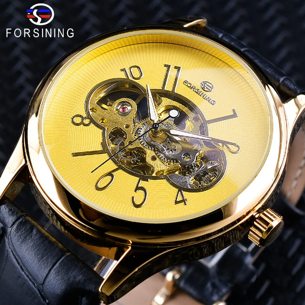 

Tourbillon Hollow Out Men Automatic Machine Watch Forsining International Luxury Brand Creative Sports Casual Business Design