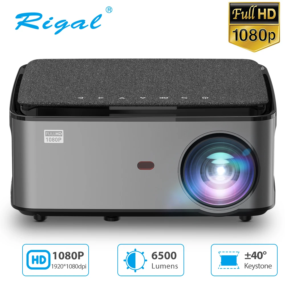 

Rigal RD828 1080P Full HD Projector WIFI Multiscreen Projetor Native 1920 x 1080P SmartPhone Beamer 3D Home Theater Video Cinema