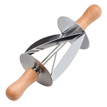 Ножи Нержавеющая сталь торт тесто круассан печенье дисковый нож с деревянной ручкой для шеф-повара пекари производителей