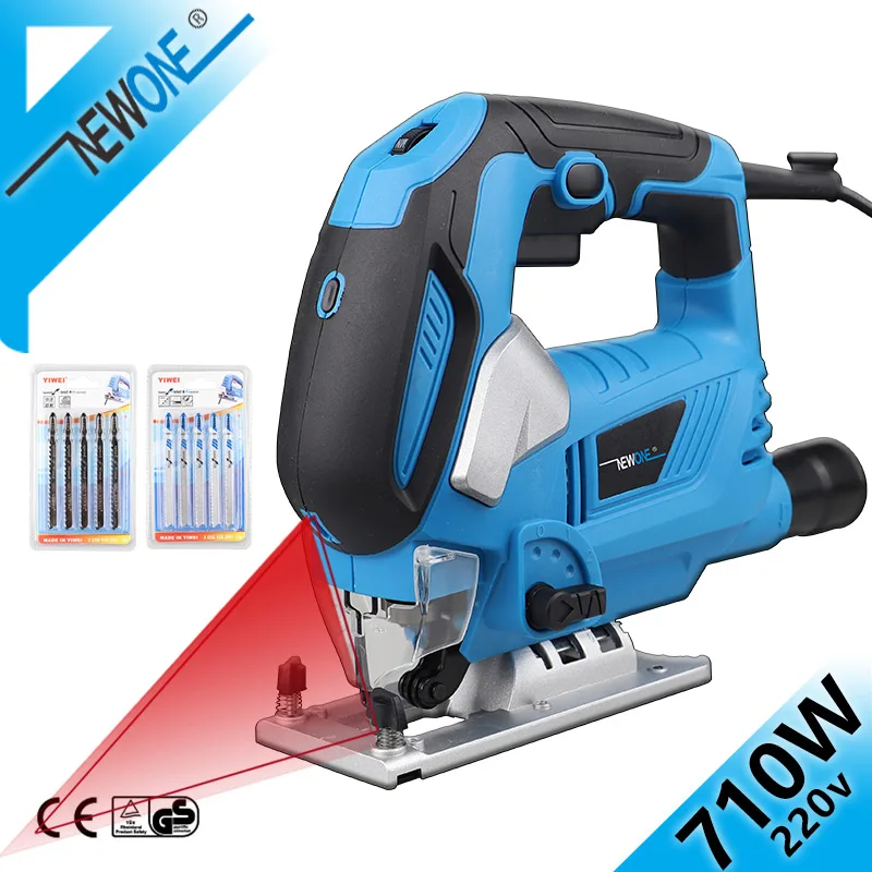 710W Variable Speed Orbital Jig Saw with Laser,230V Electric Power tool