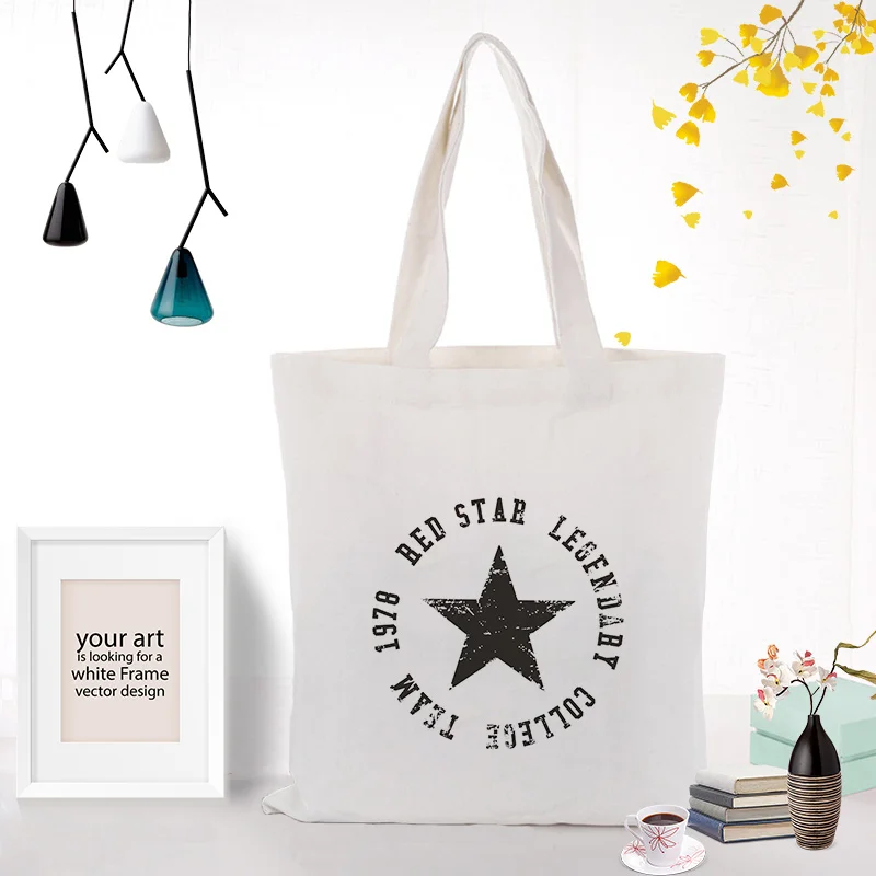 Текстовый Тип Холщовая Сумка Для Покупок Сумка на заказ Печать текстовый логотип DIY ежедневное использование экологическая многоразовая утилизация сумка-тоут