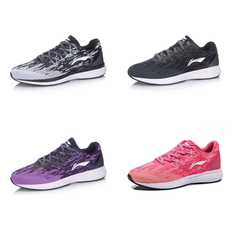 Женские кроссовки со звездами Li Ning дышащие с текстильной подкладкой спортивная