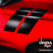 

For x2 Car Truck or SUV Hash Stripes Racing Graphic Decal Sticker Set Fits Camaro