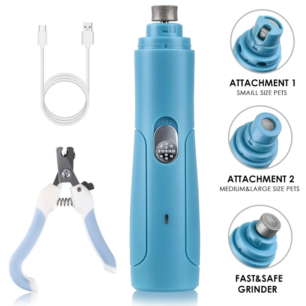 

Pet Nail Grinder Rechargeable USB Dog Nail Clippers Painless Electric Cat Paws Nail Cutter Grooming Trimmer Scissors
