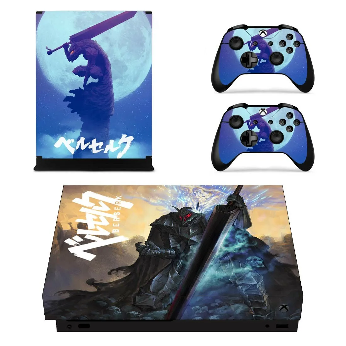 Berserk sticker s для Xbox One X Viny, наклейки для кожи, Pegatina Adesivos для Xbox one X консоли и пультов дистанционного управления