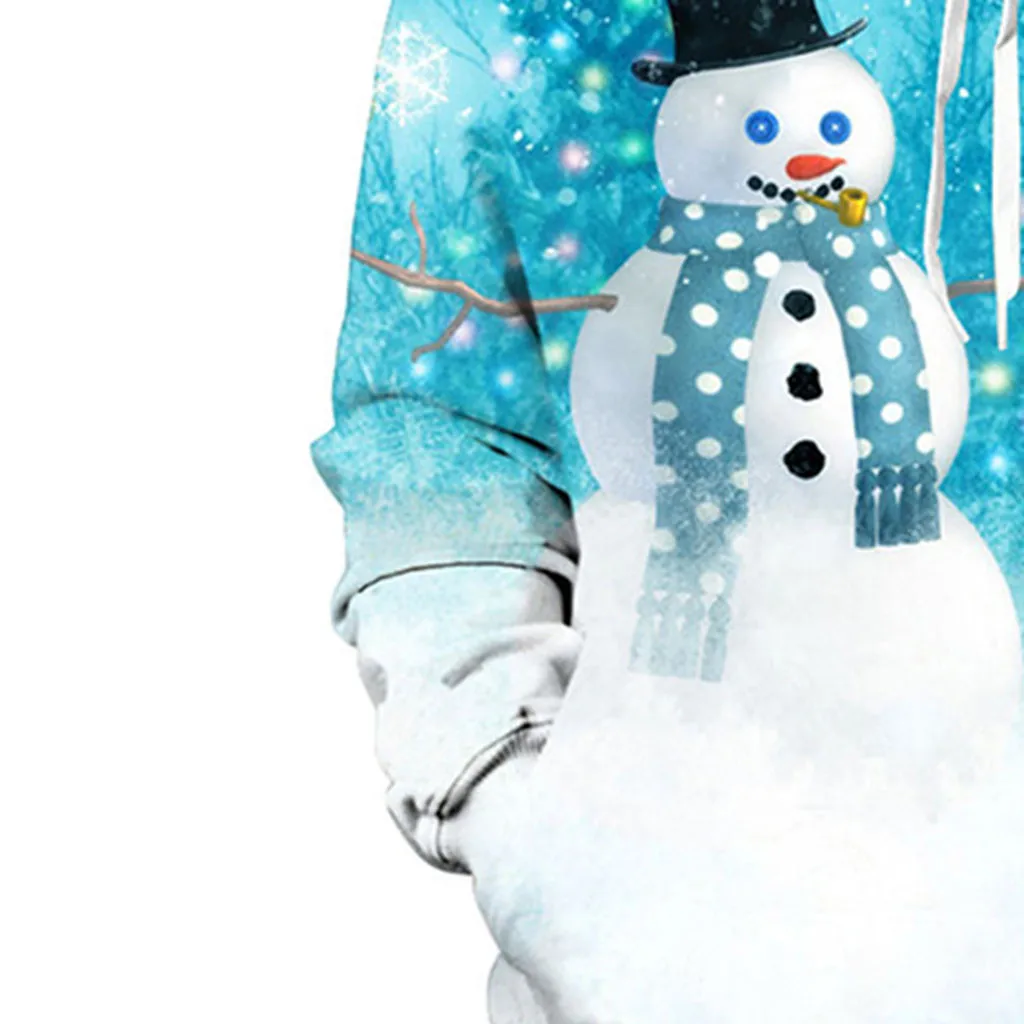 Толстовки больших размеров, пуловер, мужские Рождественские толстовки для влюбленных, снеговиков, 3D принт, вечерние толстовки с капюшоном и длинным рукавом, топы Sudadera con capucha#20