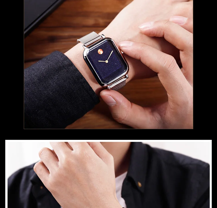 SKMEI марка класса люкс Lover часы кварцевые платье для мужских и женских часов наручные часы Щепка сетки нержавеющей Relojes Hombre 9187