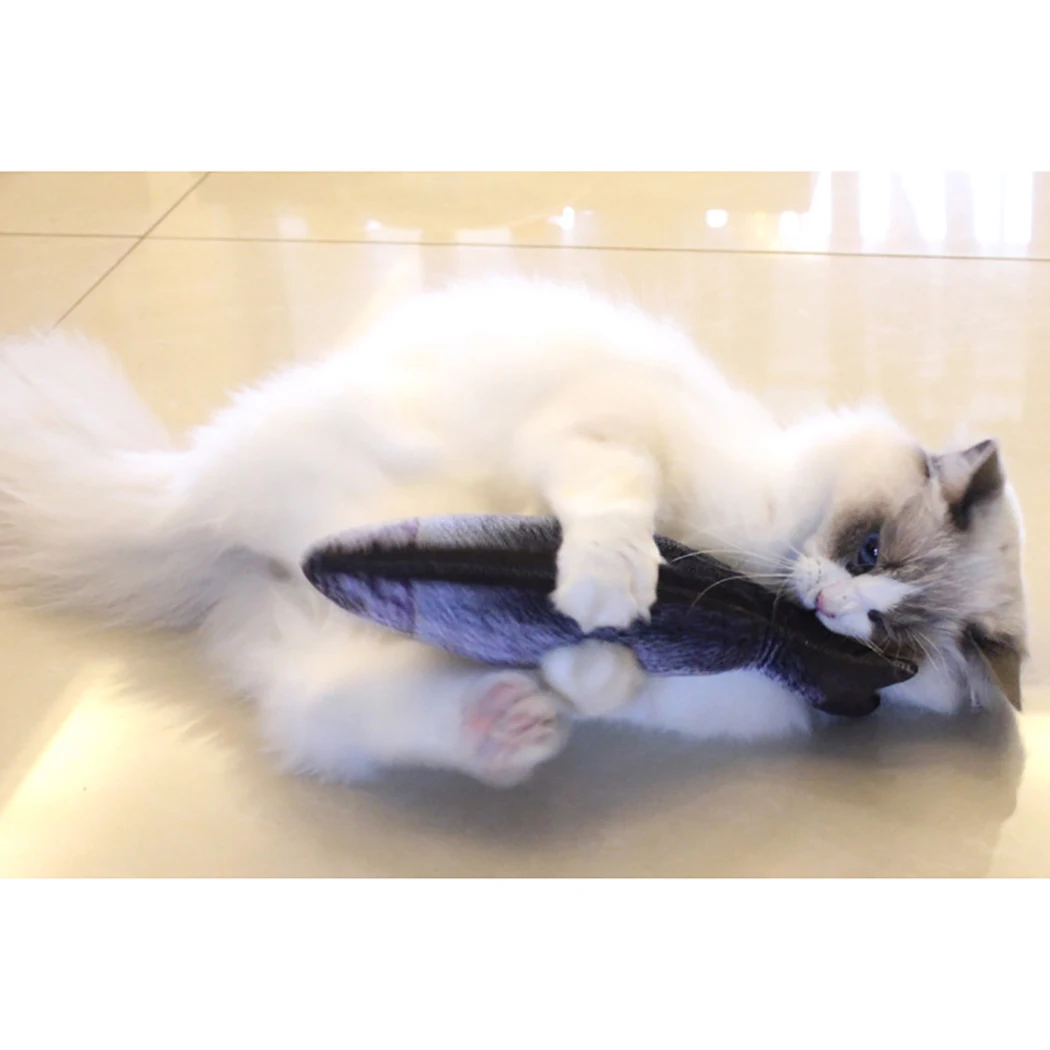 1Pcs Creative Fish Shaped Pet Toy Fish Shape Bite Resistant Catnip Cat Toy Pet Chew Toy Pet Cat Interaction Training Supplies