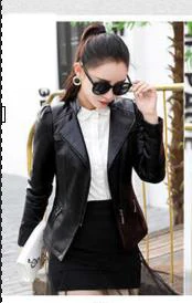 Женское пальто из искусственной кожи, черный, красный, плюс размер, куртка из искусственной кожи, Осень-зима, новое корейское короткое пальто, тонкая искусственная кожа, JD668