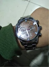 WLISTH-Relojes de pulsera de cuarzo para hombre, pulsera de acero inoxidable, resistente al agua, luminoso, con abertura para fecha, 30M