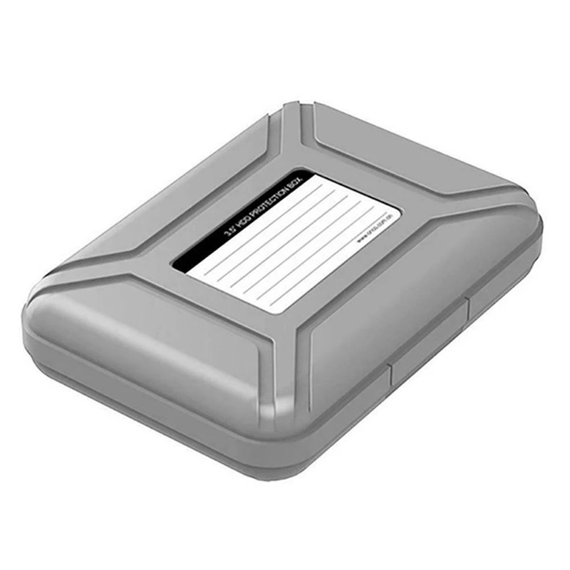 Защитная коробка 3,5 дюйма для внешнего жесткого диска, мобильного жесткого диска, защитная коробка OUJ99 - Цвет: Gray
