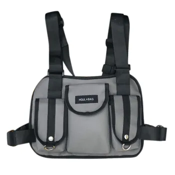 

Unisex Fashion Trend Multi-Function Waist pack Nylon Chest Bag Vest Bag waist bag chest cangurera para la cintura mujer #30
