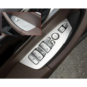 

4pcs Car Window Lift Switch Trim For BMW X3 G01 2018-2020 ABS Matte Window Lift Switch Decor Cover Trims LHD