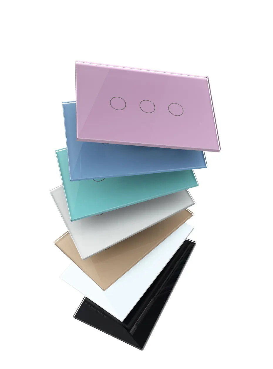 VL-C904S-11, painel de vidro de cristal branco,