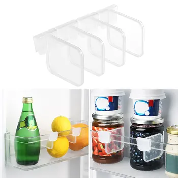 Refrigerator Storage Partition Board Kitchen Bottle Jar Snap Type Sorting Rack Divider Separation Tool tanie i dobre opinie Z tworzywa sztucznego