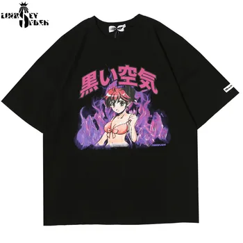 

Men Women Japanese Bikini Girl Print T-Shirts Harajuku Hip Hop Tees Men Casual Short Sleeve Tshirts 2020 Summer Fashion Top