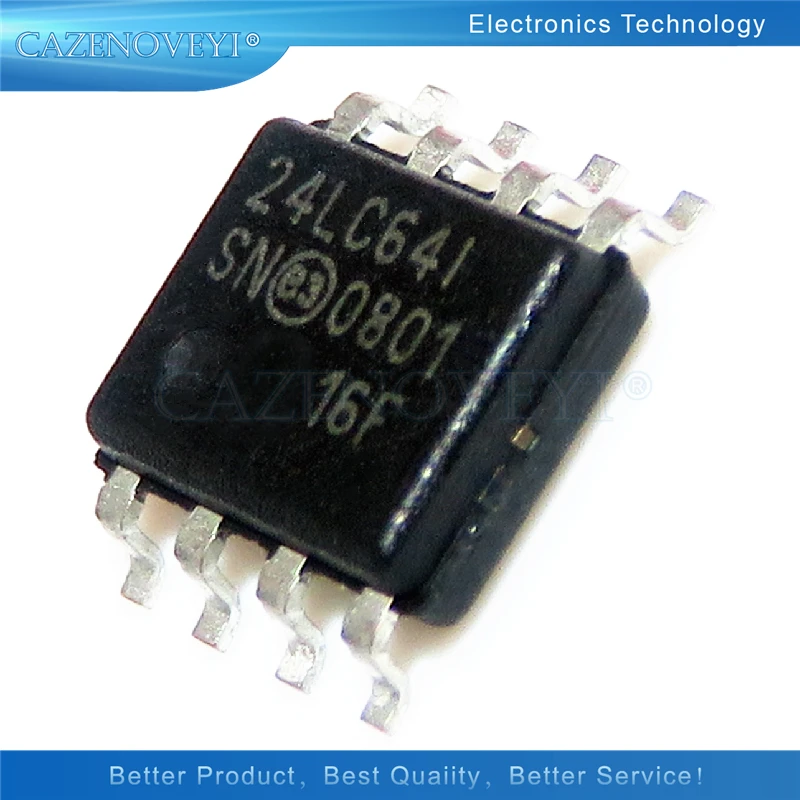 5 шт./лот 24LC64B-I/SN 24LC64-I-SN SOP-8 24LC64BI 24LC64 24LC64I 64K I2C серийный EEPROM лучшее качество в наличии