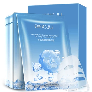 

10 PCs 10 Pieces Snow Muscle Tender Skin Rejuvenation Ice Film Replenish Moisture and Brighten Skin Silk Mask Skin Care