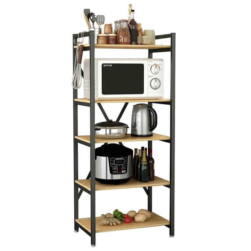 

Kitchen supplies complete microwave oven storage rack non-perforated oven floor pan rack multi-layer space saving storage