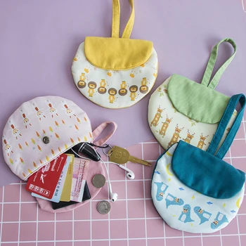 

Wallet large capacity cute hipster portable semi circle Coin purse sanitary napkin storage bag Handbag Card Holder