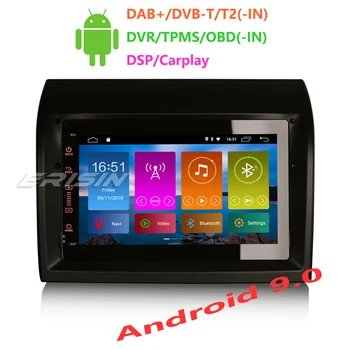 

Erisin ES3074F 7" Car Multimedia Player Auto Radio Android 9.0 DAB+ DVR OBD GPS DSP Carplay for Fiat Ducato Citroen Jumper