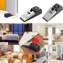 120dB домашняя клиновидная дверная Стопорная пробка Портативная сигнализация блокирующая система