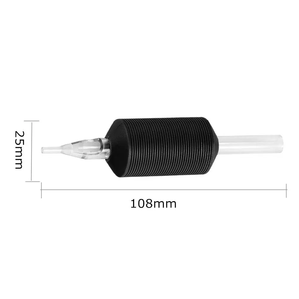 20pcs 3R/5R/7R/9R Disposable Tattoo Grip Tubes 25MM Soft Silicone Tattoo Grip For Neeldes Supplies