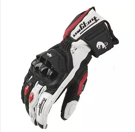 Luvas de couro de motocicleta para homens,